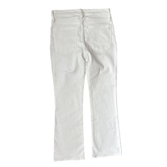 Madewell Pure White Mid-Rise Kick Out Crop Jeans Size‎ 27 - Picture 7 of 12